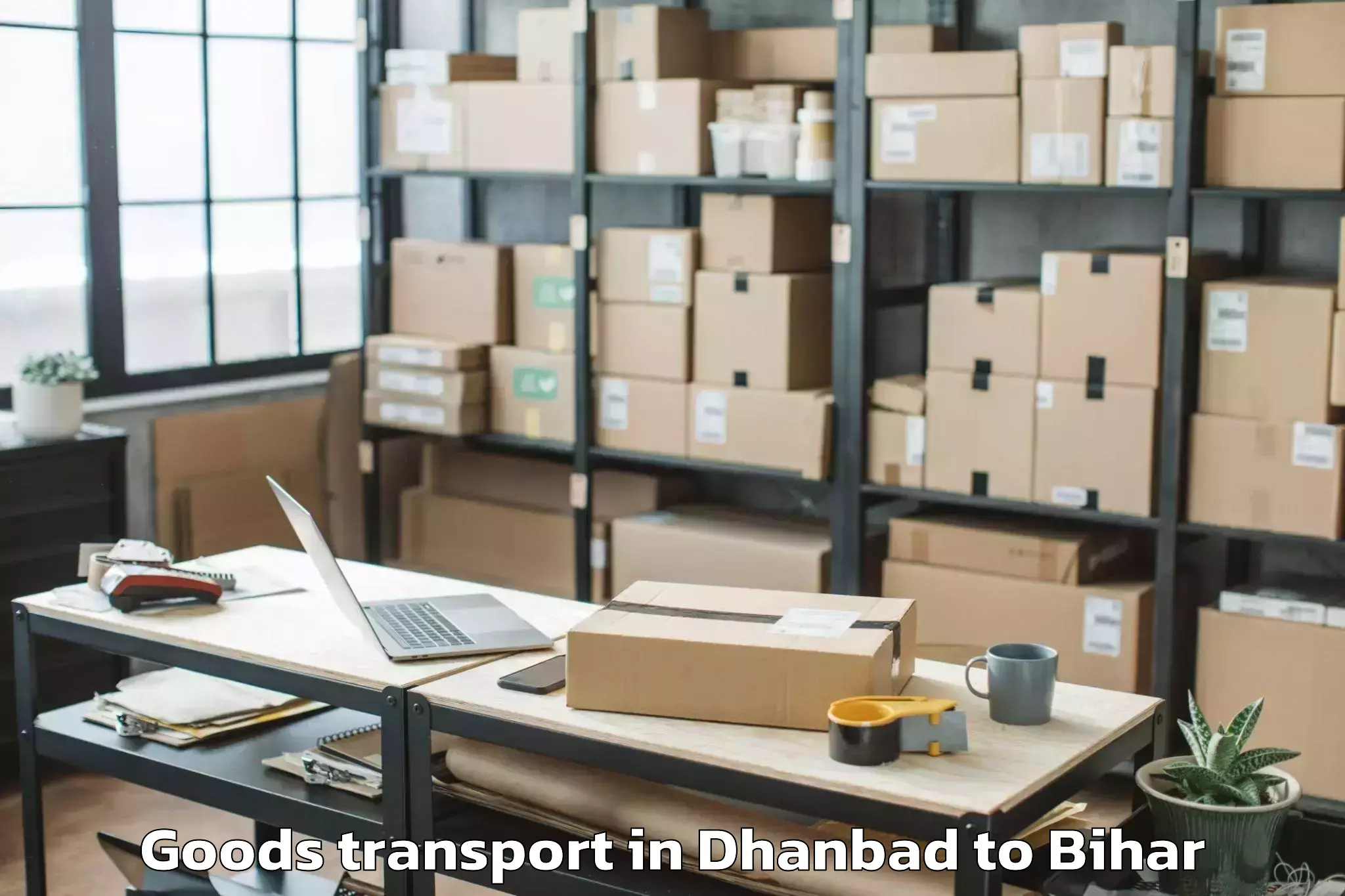 Book Your Dhanbad to Karpi Panchayat Goods Transport Today